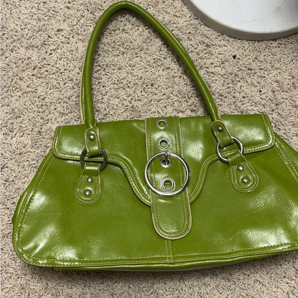 Y2K green shoulder bag